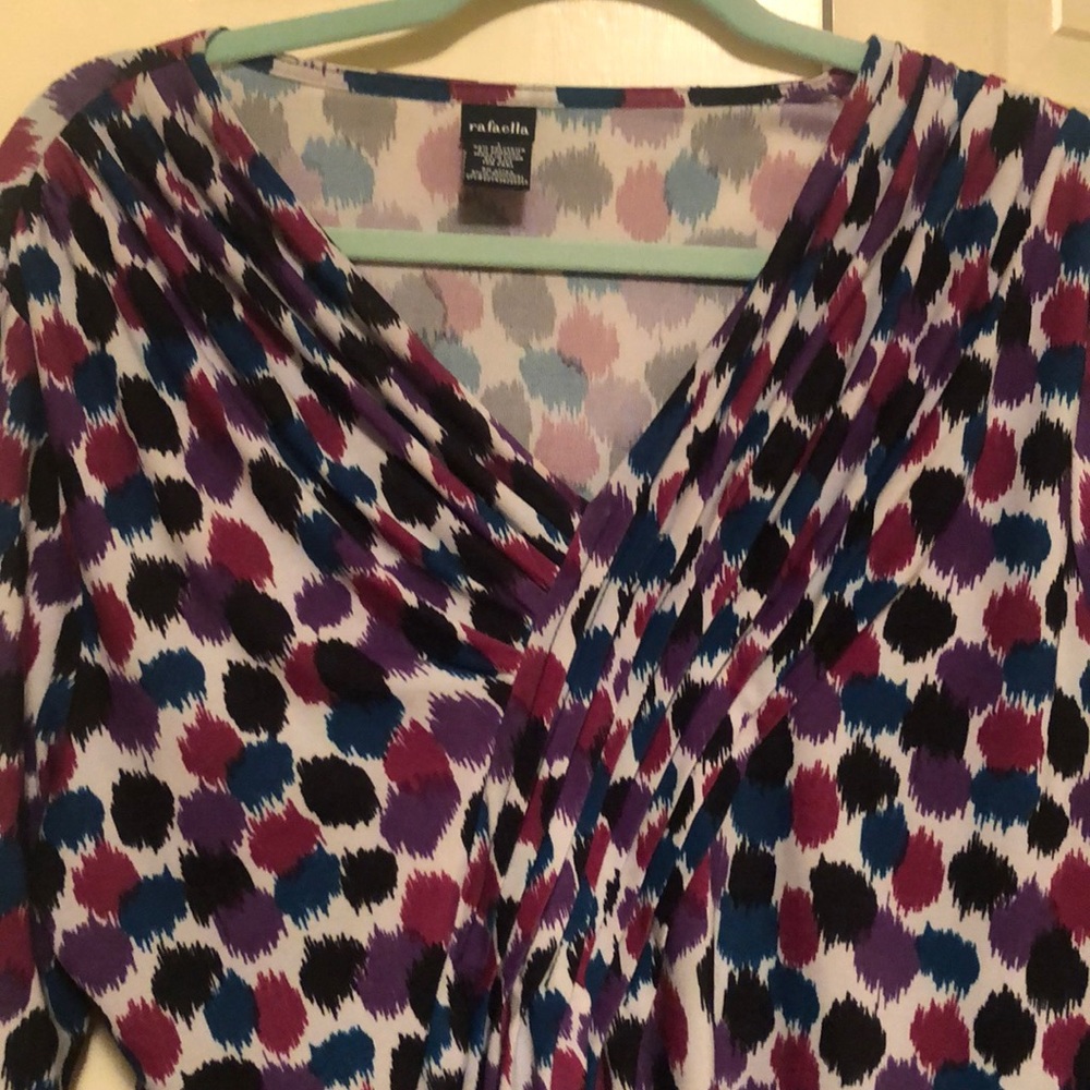 Rafaella Long Sleeve Top Size Large